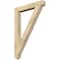 Ekena Millwork Traditional Arts & Crafts Rough Sawn Bracket, Douglas Fir, 4"W x 32"D x 44"H BKT04X32X44TRA03RDF - alternate 1